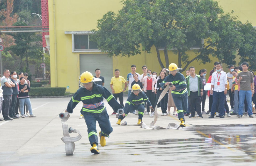 落实消防责任，消除火灾隐患  暨天博体育综合“119”消防月大比武活动掠影